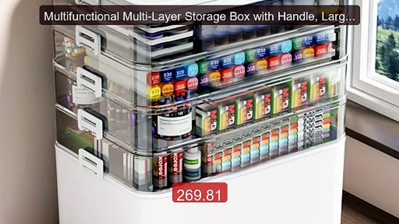 Multifunctional Multi-Layer Storage Box with Handle, Large/Ex... -- Amazing Value 2026 | Must Have!