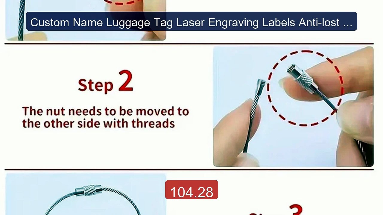 Custom Name Luggage Tag Laser Engraving Labels Anti-lost Trave... -- Hot Deal 2026 | Limited Offer!