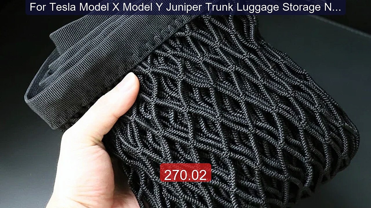 For Tesla Model X Model Y Juniper Trunk Luggage Storage Net... -- Top Pick 2026 | Unbeatable Price!