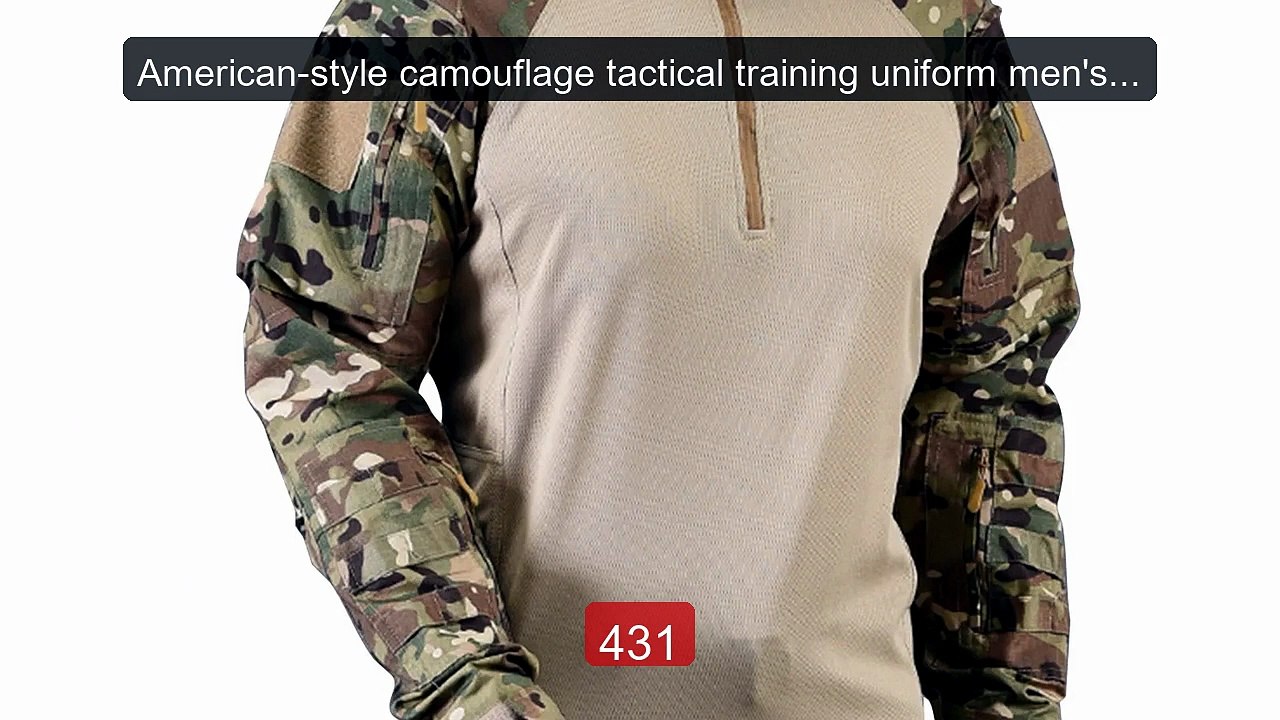 American-style camouflage tactical training uniform men's lon... -- Amazing Value 2026 | Must Have!