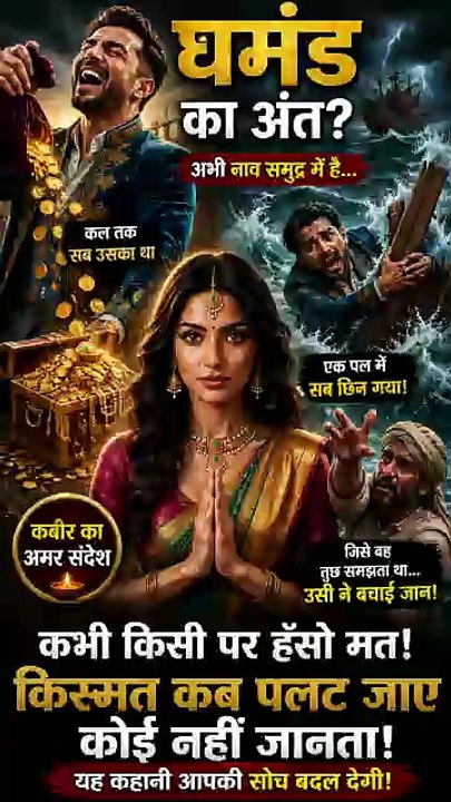 कबीरा गरब न कीजिए 😱 नाव समुद्र में है, कब क्या हो जाए!