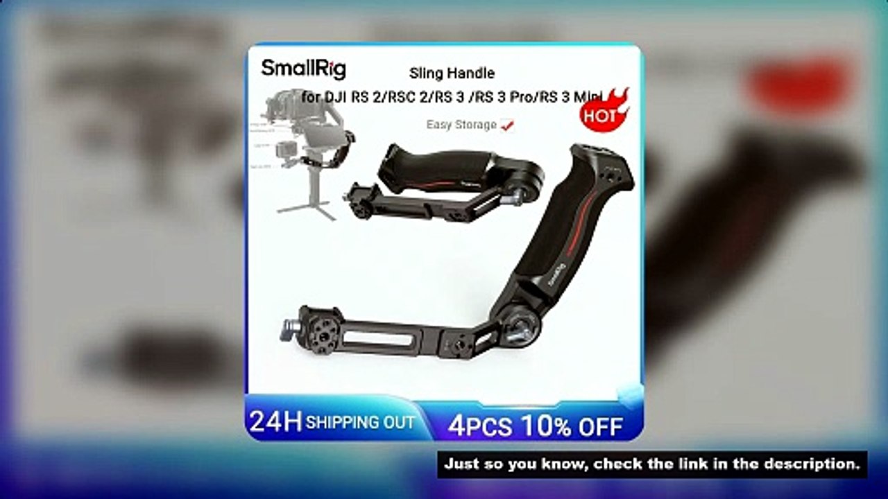 SmallRig Sling Dual Handgrip /Monitor Mount/NATO Clamp Accessory for DJI RS 4 Mini / RS3/ RS3 Pro/ R