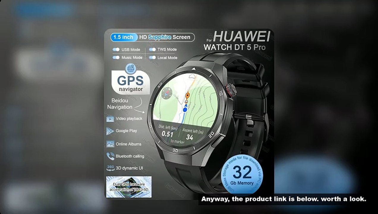 2025 New For HUAWEI GT 5 Pro 32Gb Memory SmartW...