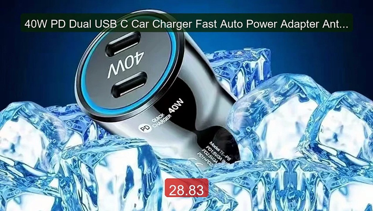 40W PD Dual USB C Car Charger Fast Auto Power Adapter Anti Drop Buc... -- Top Rated 2026 | Buy Now!