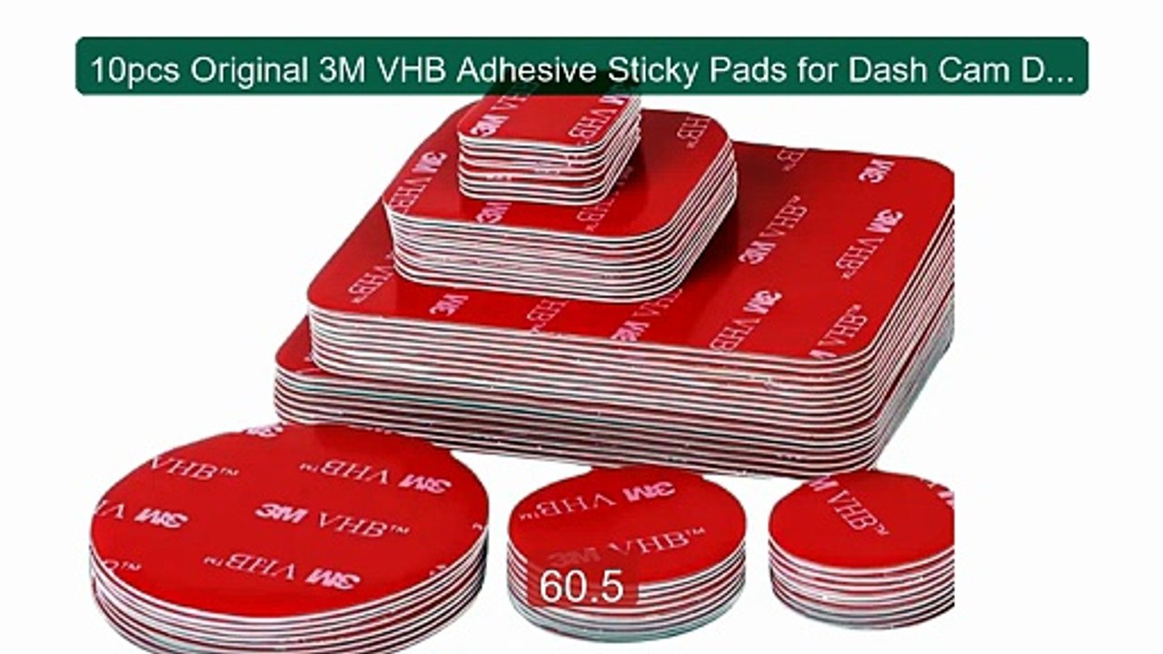 10pcs Original 3M VHB Adhesive Sticky Pads for Dash Cam Doubl... -- Amazing Value 2026 | Must Have!