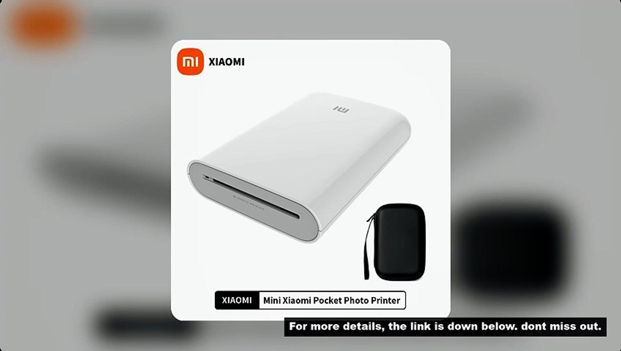 Xiaomi AR Printer 300dpi Portable Photo Mini Pocket With DIY Share 500mAh Picture Printer Pocket Pri