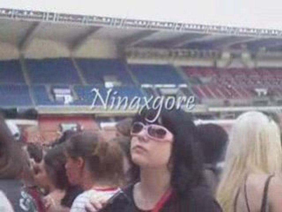 Avant le concert au Parc des Princes de Tokio Hotel