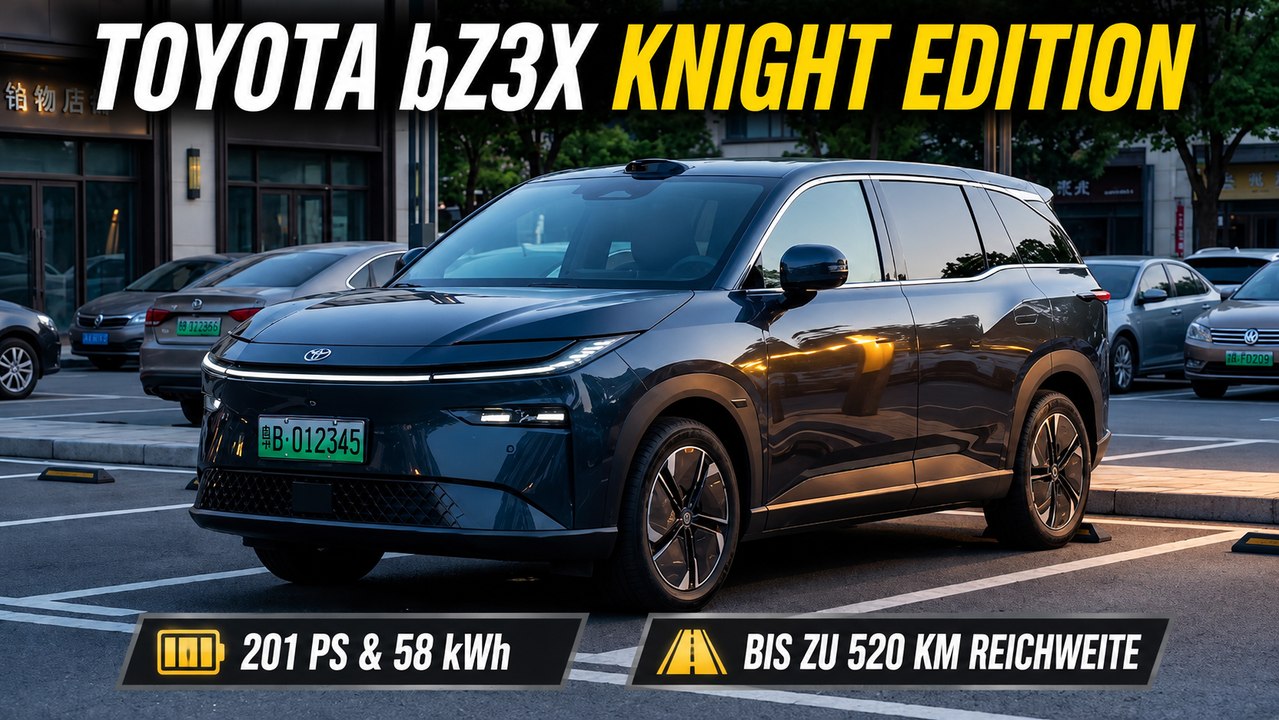 Toyota bZ3X Knight Edition: 201 PS und 520 km Reichweite