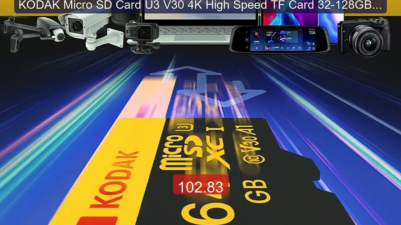 KODAK Micro SD Card U3 V30 4K High Speed TF Card 32-128GB 100... -- Amazing Value 2026 | Must Have!