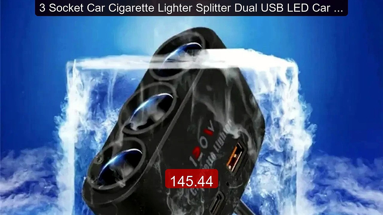 3 Socket Car Cigarette Lighter Splitter Dual USB LED Car Fast Char... -- Best Deal 2026 | Shop Now!