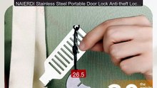 NAIERDI Stainless Steel Portable Door Lock Anti-theft Lock He... -- Amazing Value 2026 | Must Have!