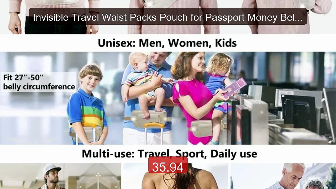 Invisible Travel Waist Packs Pouch for Passport Money Belt Ba... -- Amazing Value 2026 | Must Have!