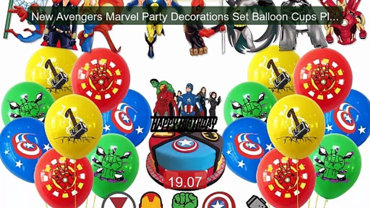 New Avengers Marvel Party Decorations Set Balloon Cups Plates Table... -- Top Rated 2026 | Buy Now!