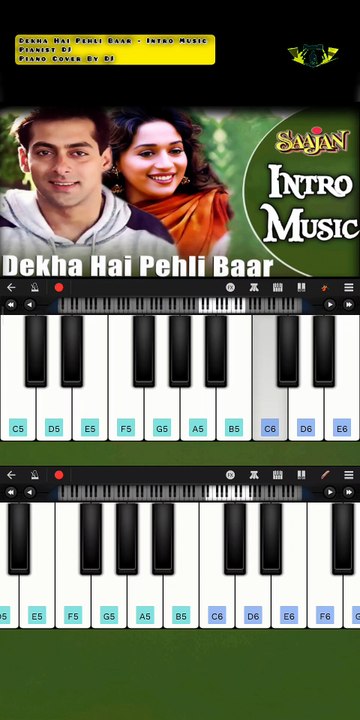 Dekha Hai Pehli Baar - Intro Music | Piano Cover By DJ | Pianist DJ | Walk Band