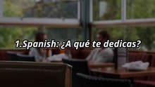 How to ASK   "What do you do for a living"  in 20 LANGUAGES