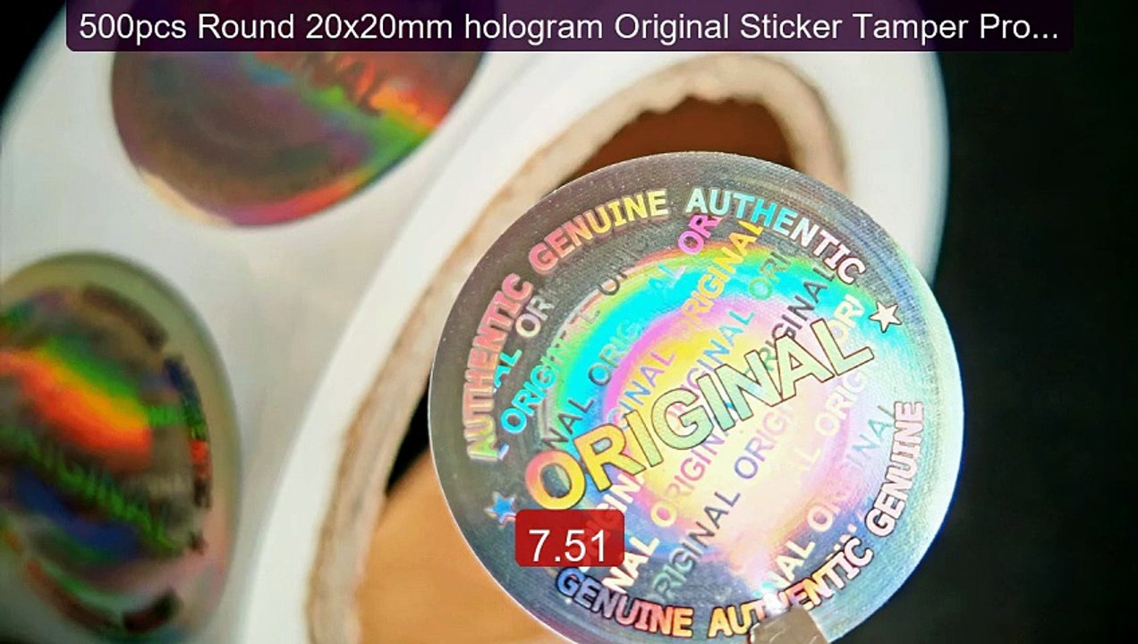 500pcs Round 20x20mm hologram Original Sticker Tamper Proof S... -- Amazing Value 2026 | Must Have!