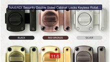 NAIERDI Security Double Sided Cabinet Locks Keyless Rotating D... -- Hot Deal 2026 | Limited Offer!
