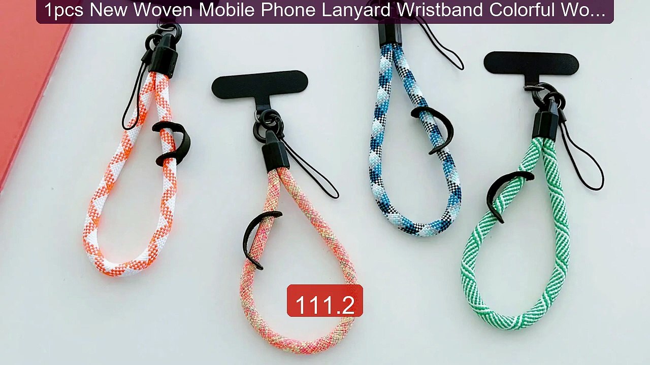1pcs New Woven Mobile Phone Lanyard Wristband Colorful Woven L... -- Hot Deal 2026 | Limited Offer!