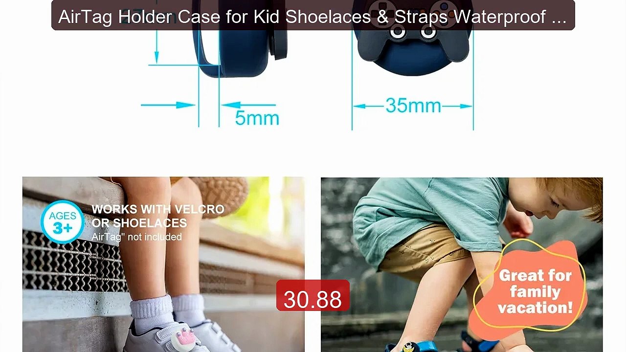 AirTag Holder Case for Kid Shoelaces & Straps Waterproof Silicone ... -- Best Deal 2026 | Shop Now!