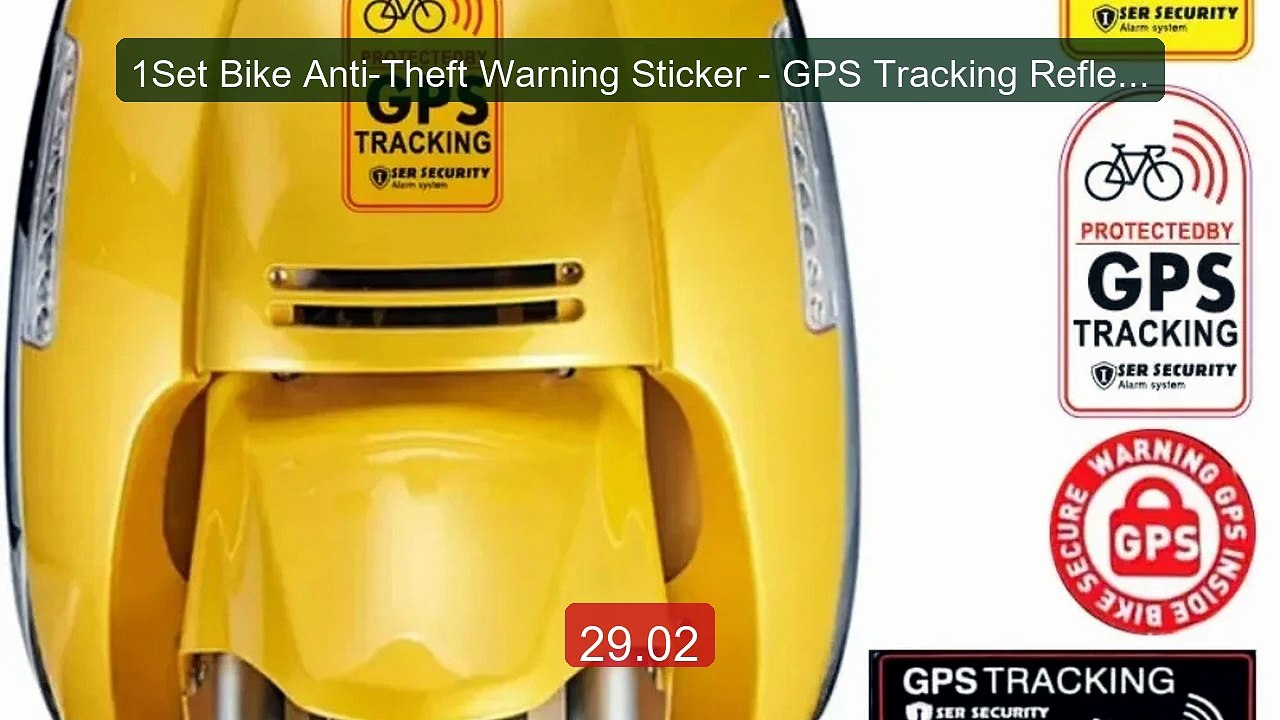 1Set Bike Anti-Theft Warning Sticker - GPS Tracking Reflective... -- Best Buy 2026 | Great Quality!