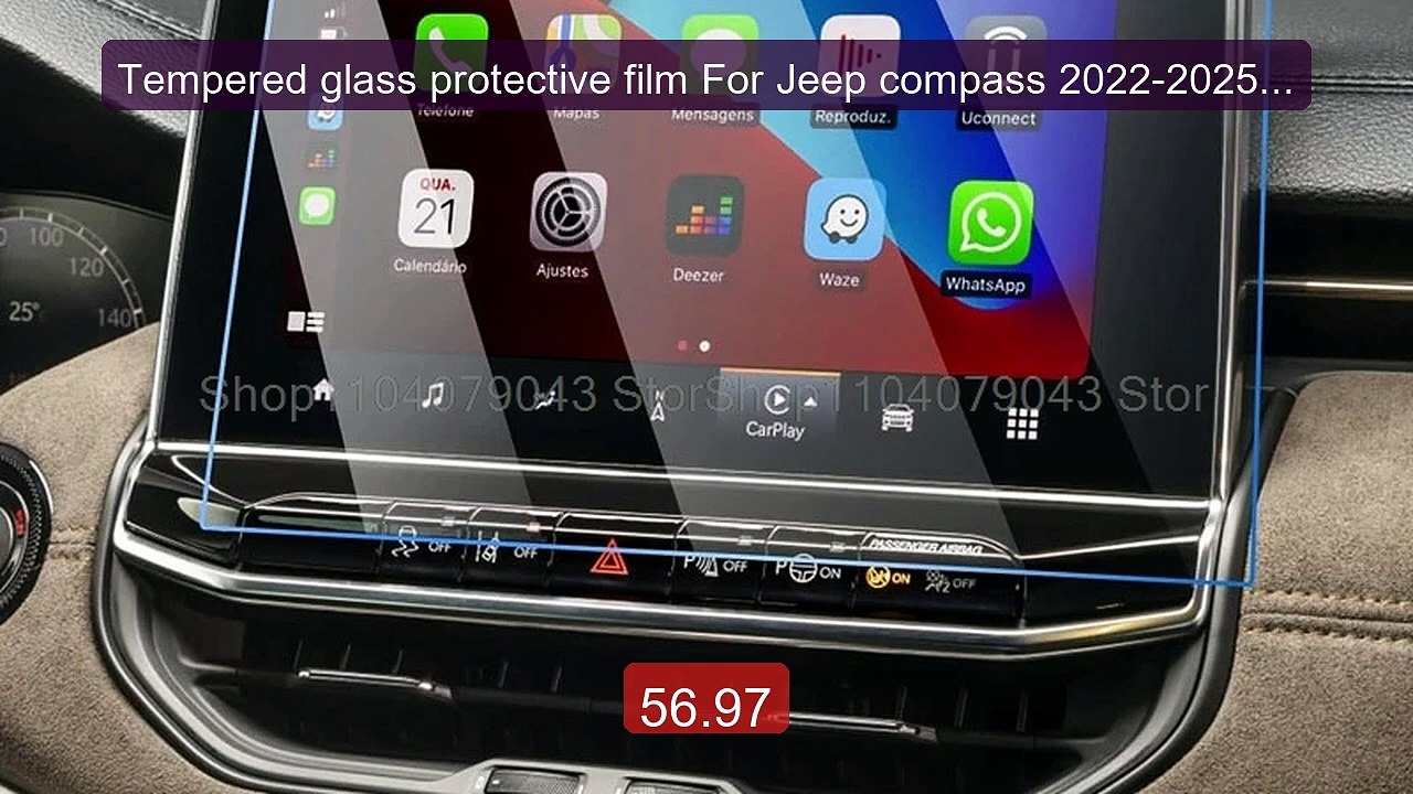 Tempered glass protective film For Jeep compass 2022-2025 Car 10.1 ... -- Top Rated 2026 | Buy Now!