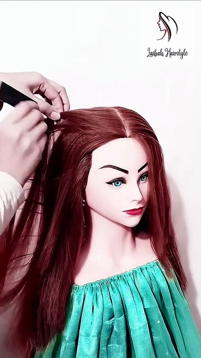 Easy front hairstyle in open hair for girls 🎀