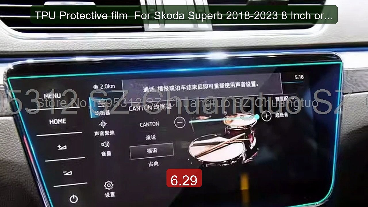 TPU Protective film  For Skoda Superb 2018-2023 8 Inch or 9.2 ... -- Hot Deal 2026 | Limited Offer!