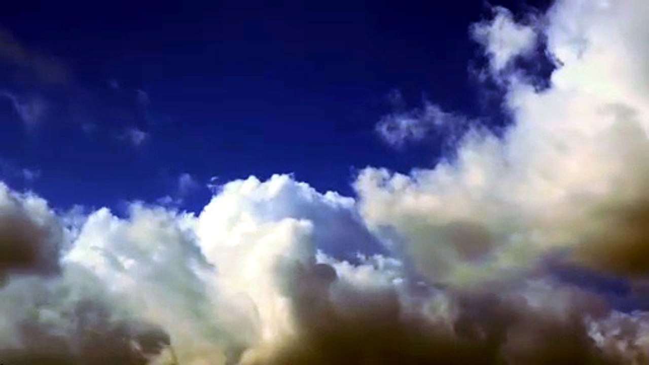 Clouds Timelapse 1 Extended - 1 Hour No Audio 4k Screensaver of Blue Skies and Cumulus_1080p