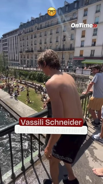 Le salto arrière de Vassili Schneider dans le canal !🥵🥰