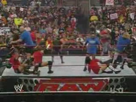 Raw 23 6 08 - SD vs Raw vs ECW battle royal part 1