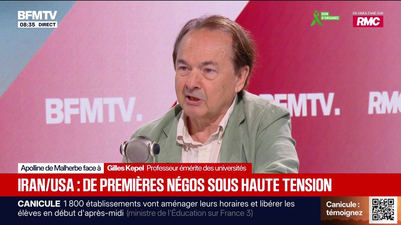 Guerre au Moyen-Orient: Israël est "fragilisée" dans les négociations entre l'Iran et les États-Unis, analyse Gilles Kepel, professeur émérite des universités
