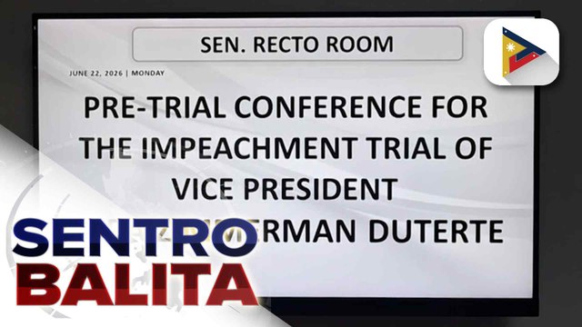 Ikalawang araw ng pre-trial conference para sa impeachment trial ni VP Sara Duterte, nagpapatuloy ngayong araw | ulat ni Bernard Ferrer