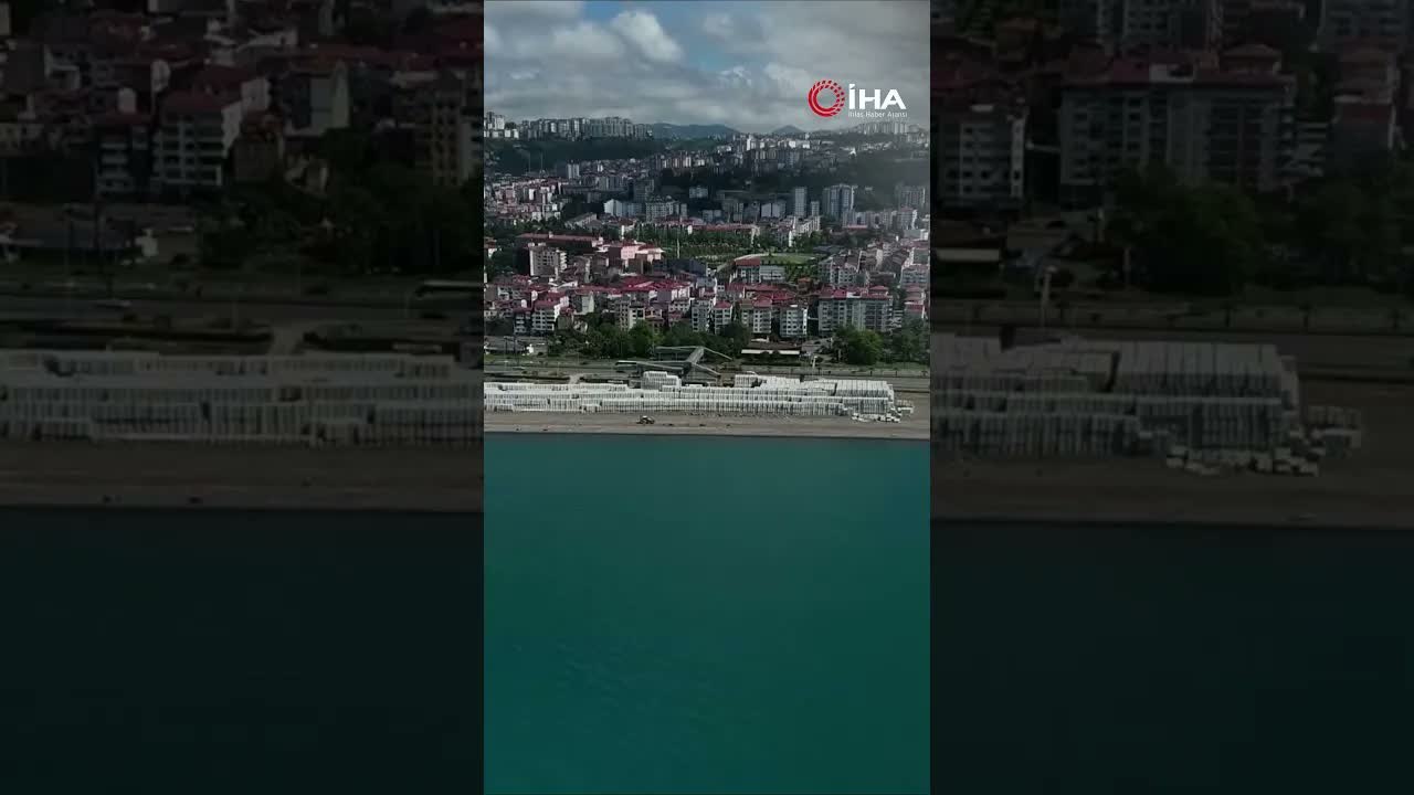Görenler Şaşkın: Faroz Sahilinde Çin Seddi Gibi Görüntü