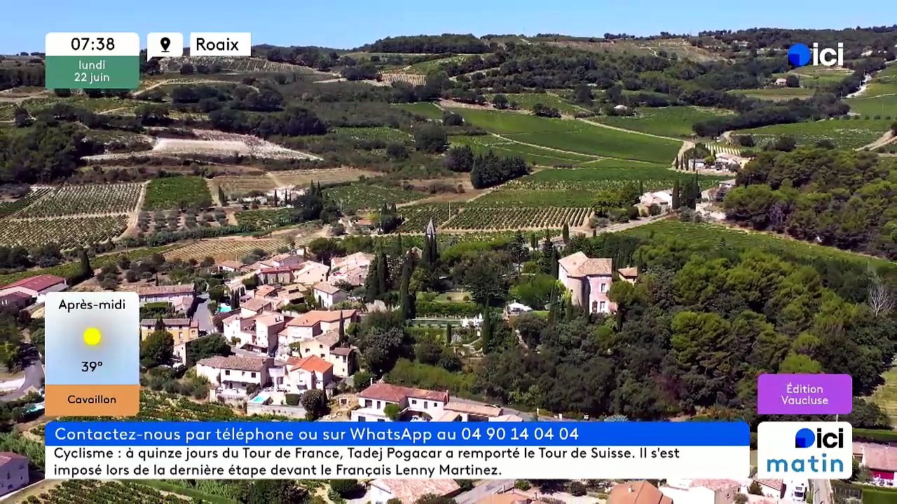 22/06/2026 - ici matin par ici Vaucluse en vidéo