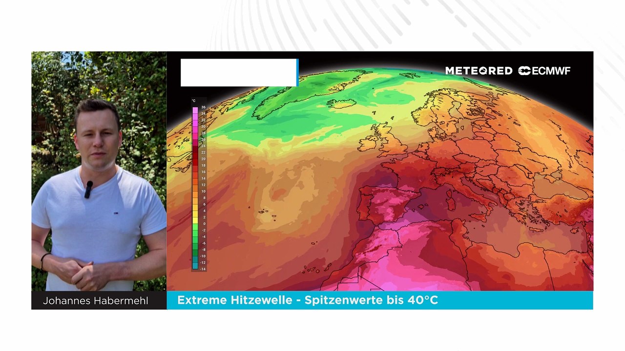 Extreme Hitzewelle - Spitzenwerte bis 40°C