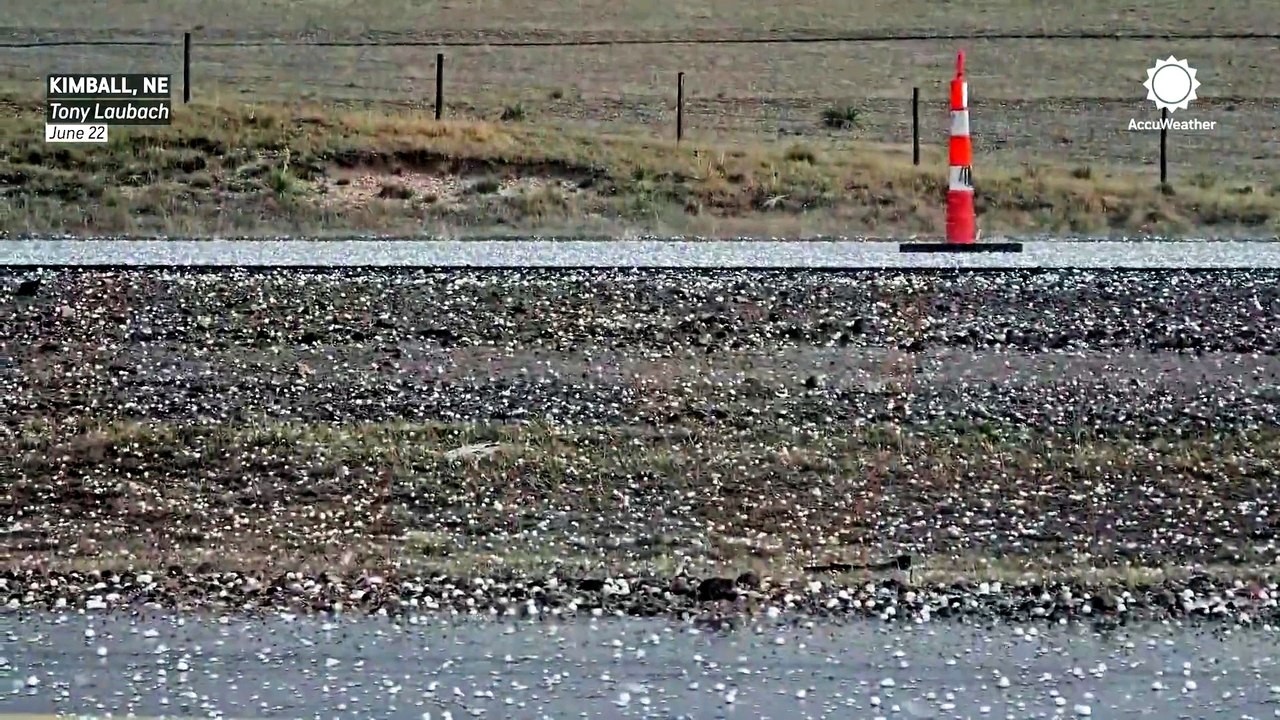 Intense hail hammers the High Plains