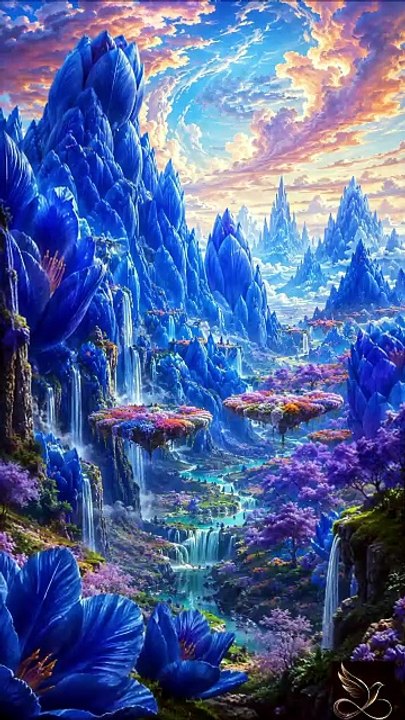 Aetheria | Magical Fantasy World with Floating Islands & Celestial Waterfalls