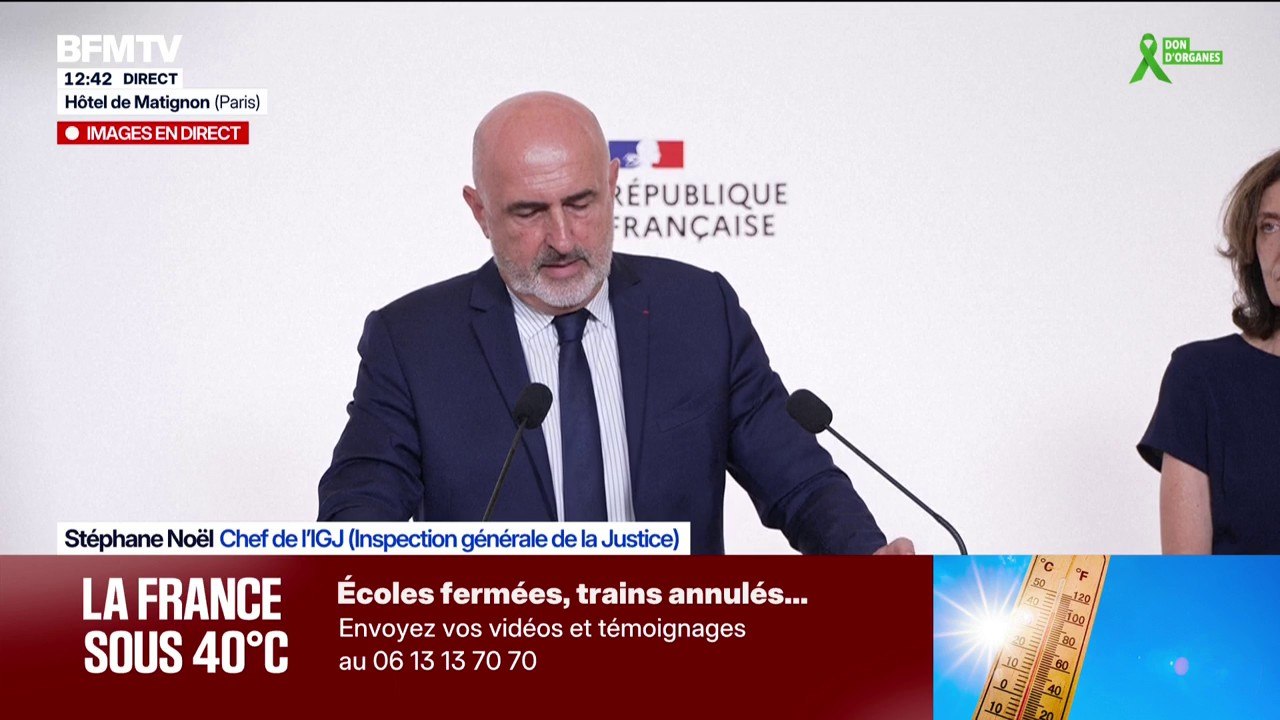 Affaire Lyhanna: "Les investigations réalisées à ce jour par l'inspection générale de l'éducation, du sport et de la recherche ne font pas apparaître de dysfonctionnement", explique ⁠Stéphane Noël, chef de l’inspection générale de la justice