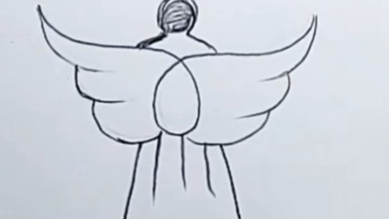 Angel drawing 😇