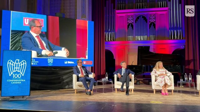 Imprese, Schifani al centenario di Confindustria Catania: «Sicilia piattaforma strategica del Mediterraneo»