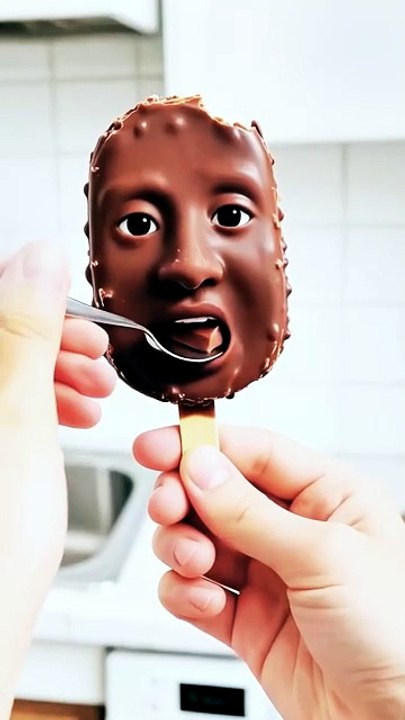 🍫 Chocolate Ice Cream Stick Fun! Spoon Play Creates Sweet Laughs 😂🍦