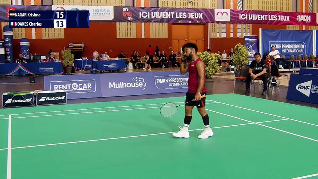 Charles Noakes - Krishna Nagar - Open international de Para-badminton - Finale hommes (SH6)