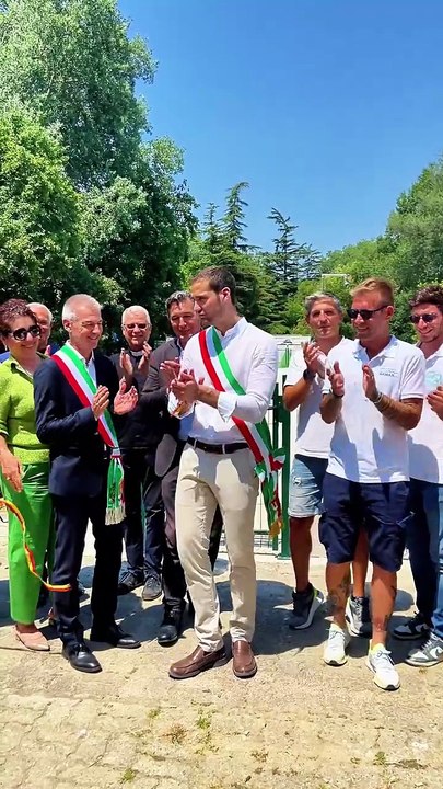 L'inaugurazione della vasca natatoria al parco del Belgiardino