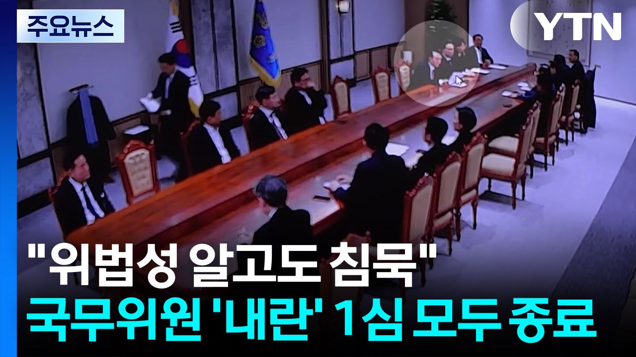 "위법성 알고도 침묵"...국무위원 '내란' 1심 모두 종료 / YTN