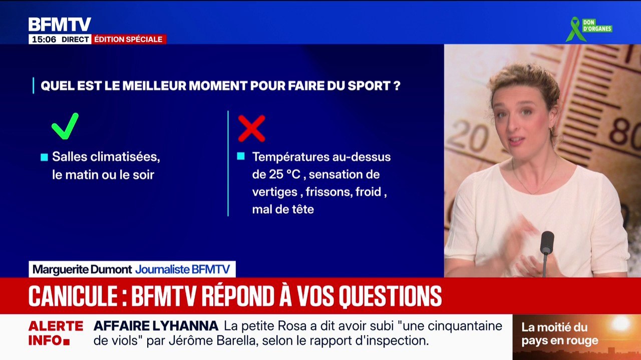 Canicule: quel est le meilleur moment pour faire du sport? BFMTV répond à vos questions