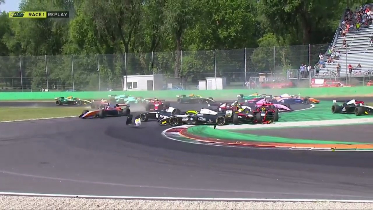 Formula Regional European Championship 2026 Monza Race 1 Start Pile Up