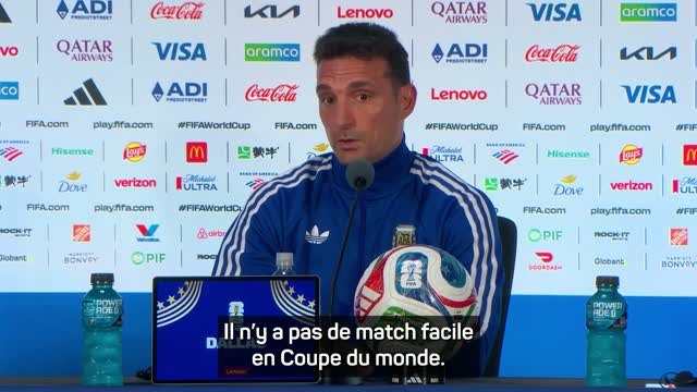 Argentine - Scaloni : Cette histoire des quart-temps nous paraît un peu irréelle