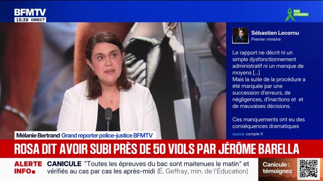 Affaire Lyhanna: la petite Rosa dit avoir subi près de 50 viols par Jérôme Barella, selon le rapport d'inspection