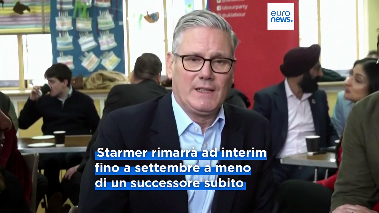 Il primo ministro inglese Keir Starmer annuncia le dimissioni