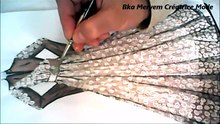 DESIIN ROBE DE SOIREE TISSU BRODEE ETAPE 3